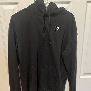 Gymshark Black Pullover Hoodie Sweatshirt